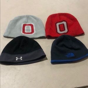 Four men’s beanie winter hats